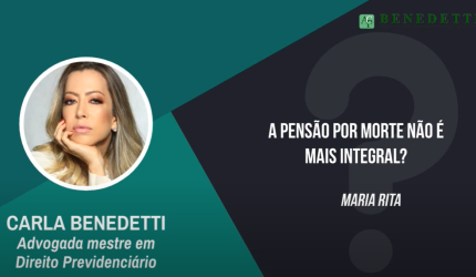 A pensão por morte não é mais integral?