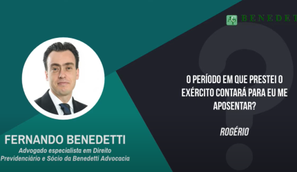 O período em que prestei o exército contará para eu me aposentar?
